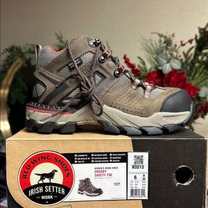 Red Wing‎ Irish Setter Shoes 83212 Crosby 4" Hiker Work Boots Women's 6